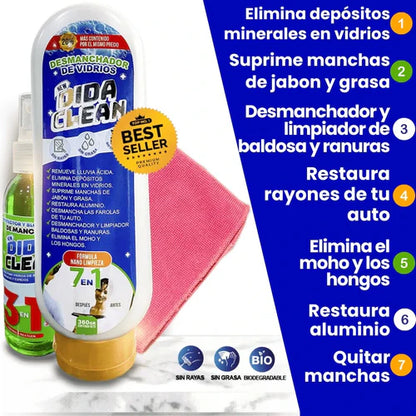 Dida Clean™ - Cristales impecables en un solo paso